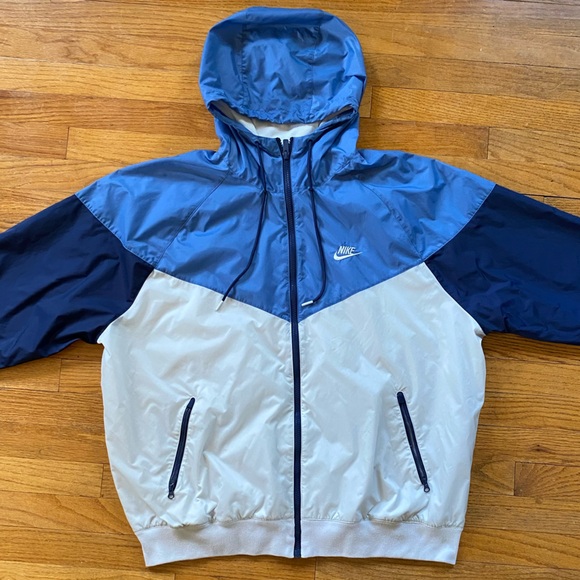 Nike Other - Nike Two-Tone Blue and White Hooded Jacket